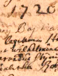 doop Maria Heijsterman 1720